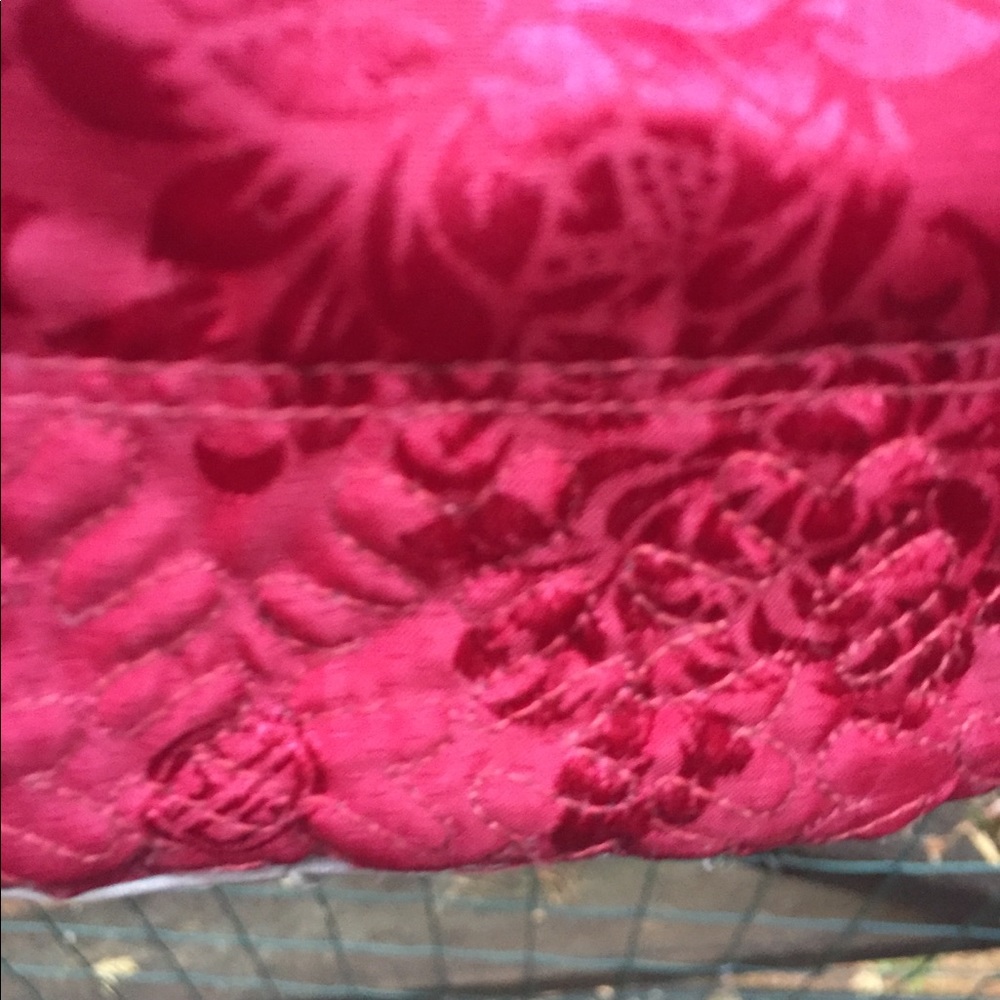 Mandarin silk reversible  quilted embroidered  burgundy jacket - Picture 16 of 16